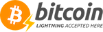 Nous acceptons les paiements en bitcoin sur le réseau Lightning